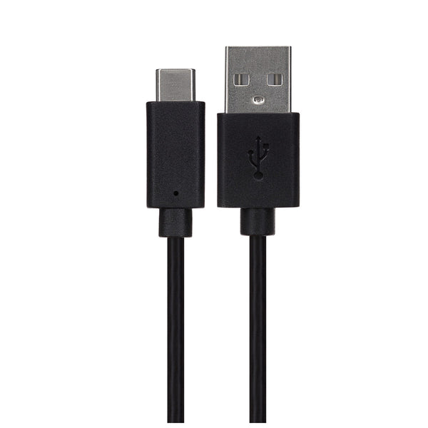 Maplin USB-C to USB-A Cable - Black, 0.25m