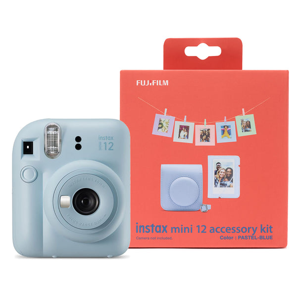 Fujifilm Instax Mini 12 Instant Camera with Case, Photo Album, Hanging Cards & Pegs  Pastel Blue