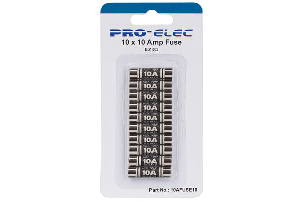 Pro-Elec BS1362 10 Amp Fuse x 10