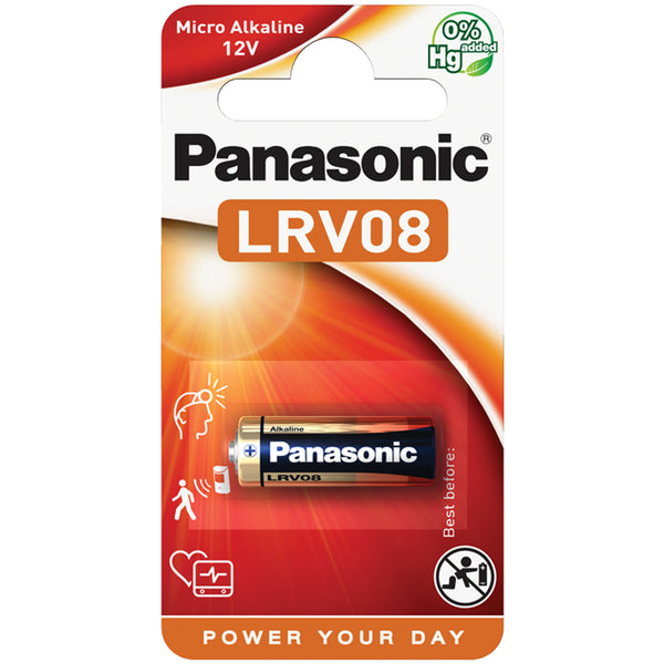 Panasonic LRV08 23A MN21 A23 12V Battery for Remote Controls - Pack of 1