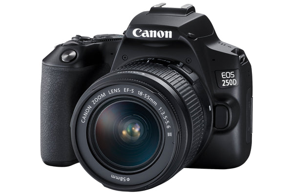 Canon EOS 250D SLR Camera Black 18-55mm DC III Lens