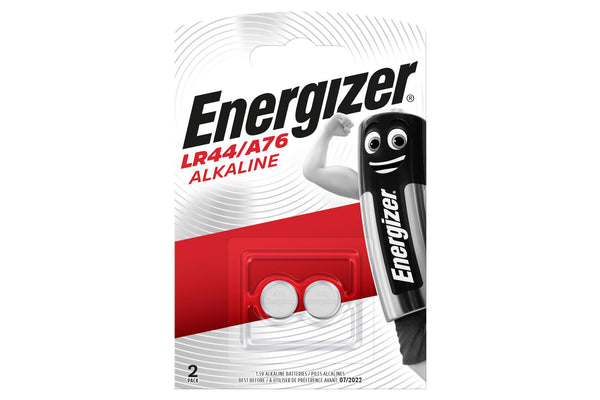 Energizer LR44/A76 Alkaline Coin Cell Batteries - Pack of 2