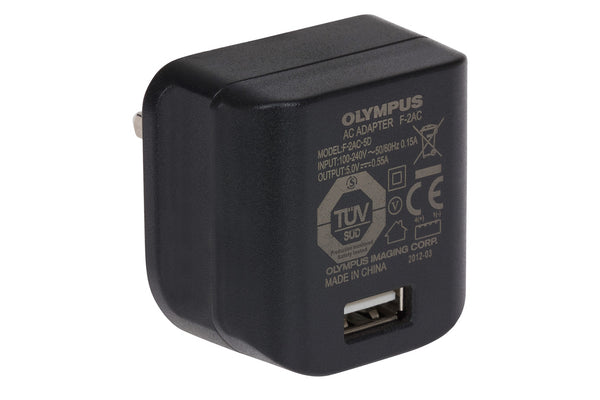 Olympus 1 Port USB Wall Charger 1x USB-A 5V for Camera and other USB Devices
