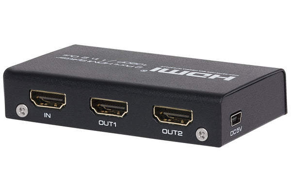 Maplin MPS HDMI Splitter 1Port In 2 Ports Out Ultra HD 4K/30fs 10.2Gps