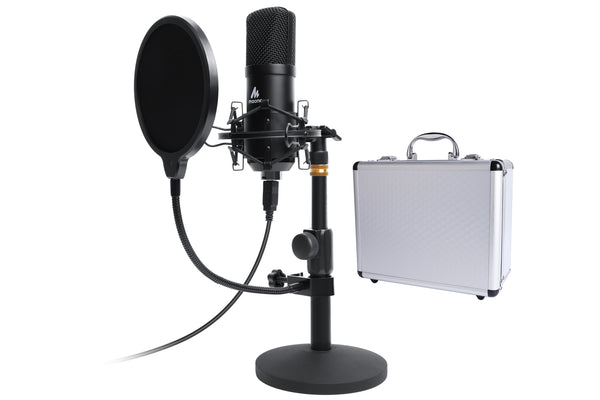 Maono USB Studio Desk Top Microphone Kit with Flight Case
