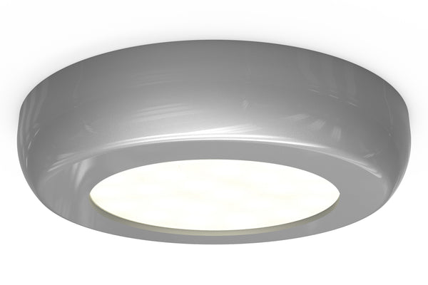 4lite Circle Cabinet Mains Powered 132 Lumens LED Light - Silver