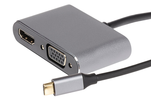 Nikkai USB-C Multiport Hub HDMI 4K / VGA (Supports Mirror, Extended and SST Mode)