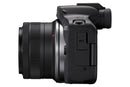 Canon EOS R50 Camera Kit inc RF-S 18-45mm Lens, Sandisk 128GB SD Card & Neck Strap - Black