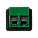 Maplin Female DC to Twin Cable to 5.5 x 2.1mm DC Power Plug for CCTV - Black, Pack of 5