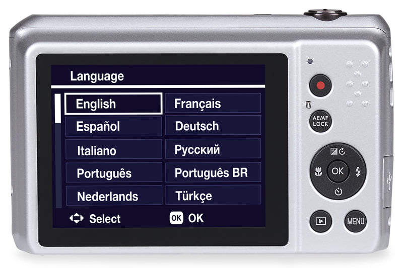 PRAKTICA Luxmedia Z212 20MP 12x Zoom Compact Camera - Silver