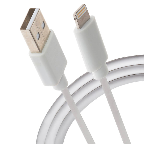 Maplin USB-A to Lightning Connector Cable 12W 3m White