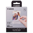 Canon XC-60L 54 x 85mm Card Size Photo Paper for QX20 Printer - 60 Shots