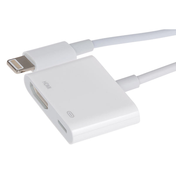Maplin Lightning Connector to HDMI + Lighting Charging Port Adapter
