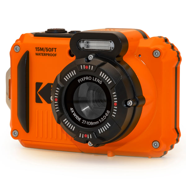 Kodak PIXPRO WPZ2 16MP 4x Zoom Tough Compact Camera - Orange