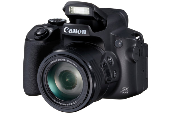 Canon PowerShot SX70 HS 20.3MP 65x Zoom Bridge Camera - Black