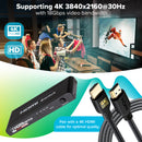 Maplin HDMI Switch 3 Ports In 1 Port Out Ultra HD 4K@30Hz with Remote Control
