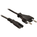 Maplin Power Lead IEC C7 fig 8 2 pin plug to Euro 2 Pin Plug 5m (Not Fused)