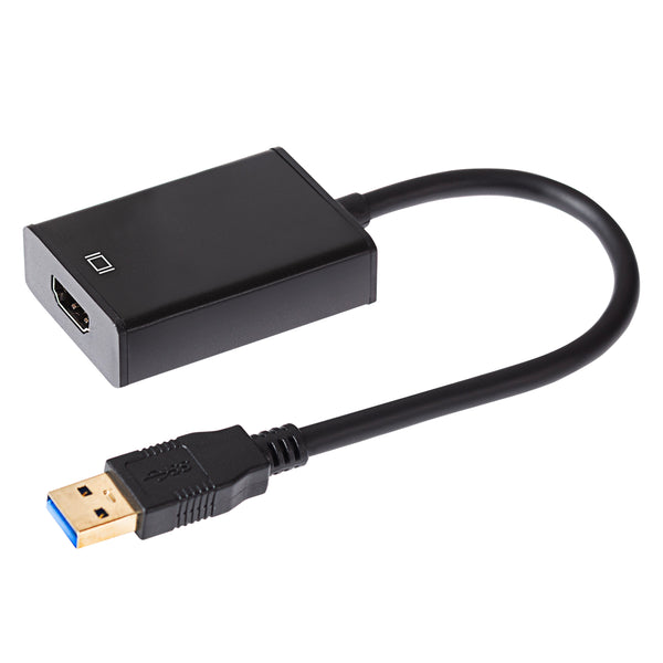 Maplin USB-A to HDMI Adapter V3.0 with 15cm Cable