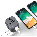 Maplin 2.4A 5V World Wide Travel Adapter Wall Charger with 2x USB-A Ports