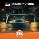 Road Angel Halo Vision 3 Rear View Mirror 1080p Dual Dashcam inc 64GB MicroSD Card & Hardwiring Kit