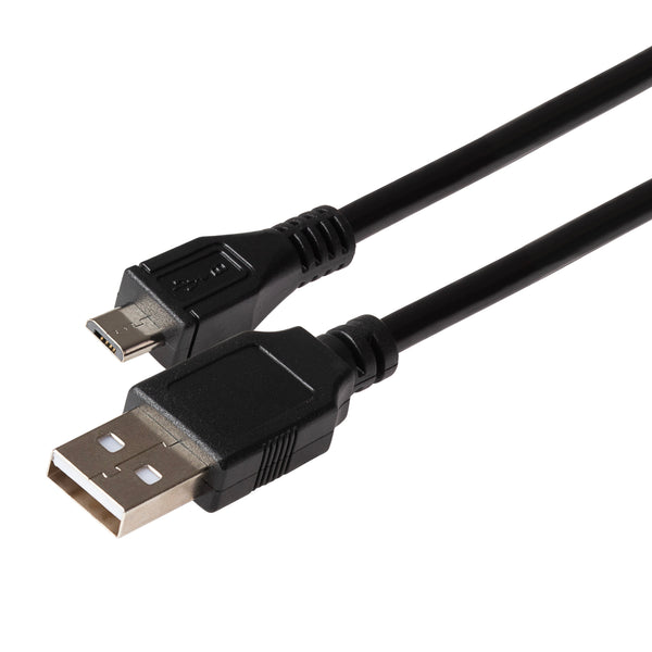 Maplin USB-A 2.0 to Micro USB-B Male Cable - Black