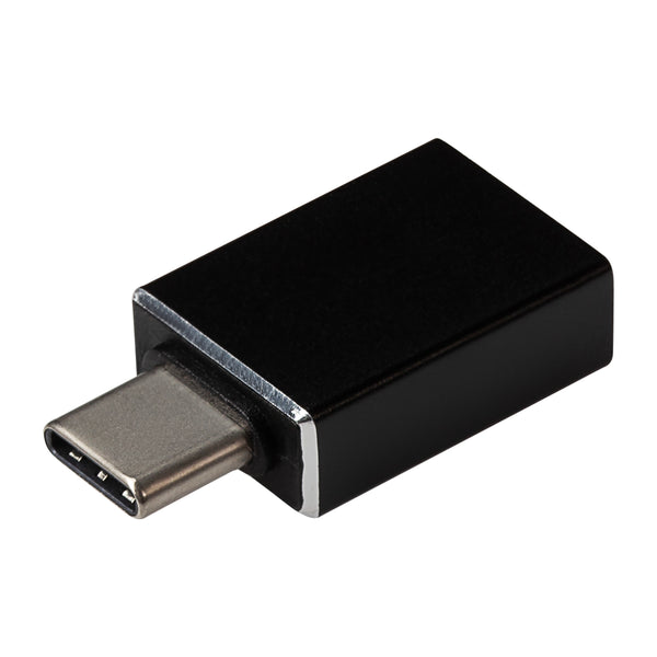 Maplin USB-C to USB-A 3.1 Super Speed Female Adapter - Black