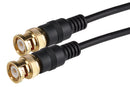 Maplin BNC Male Connector to BNC Male Connector Coaxial Cable 1.5m Black