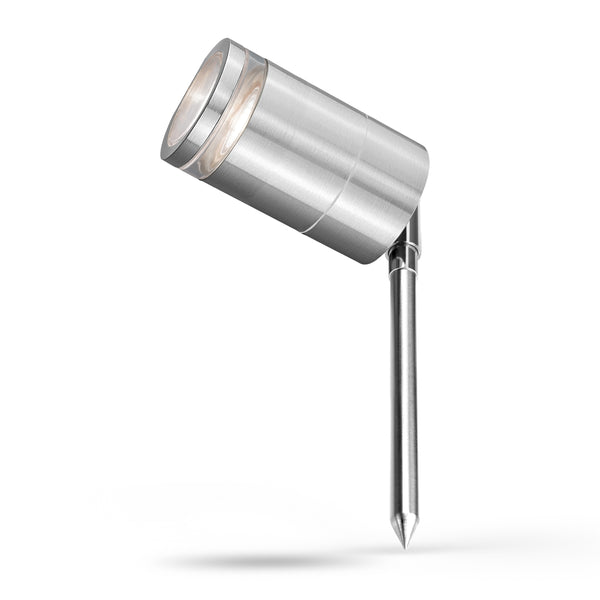 4lite Marinus GU10 Outdoor Garden Spike Light - Stainless Steel