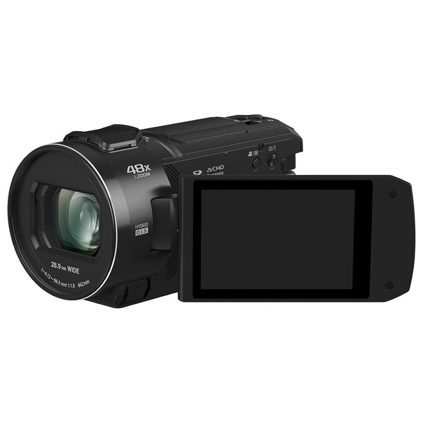 Panasonic HC-V900 Full HD Camcorder with 24x Optical Zoom, 3" LCD, SD/SDHC/SDXC Compatibility - Black