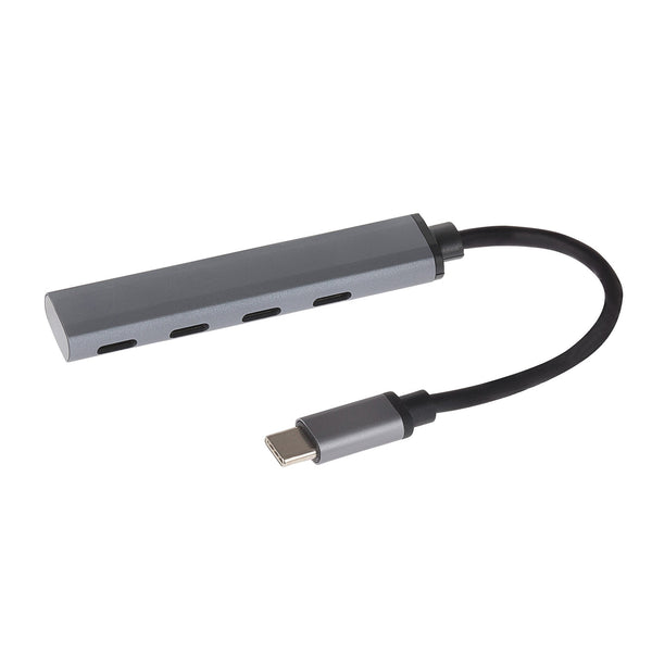 Nikkai USB-C 4 Port Charging and Connectivity Hub 13cm Cable
