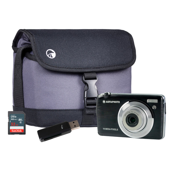 Agfa DC8200 Camera Kit with Sandisk 32GB SD, Card Reader & Shoulder Bag
