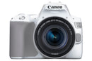 Canon EOS 250D White SLR Camera Kit inc 18-55mm IS STM Lens, Sandisk 32GB SD Card, Neck Strap & Bag
