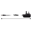 Maplin UK Switching Power Supply 12V DC 1 Amp 12W 5.5 x 2.1 x 12mm Plug - 1.5m Cable