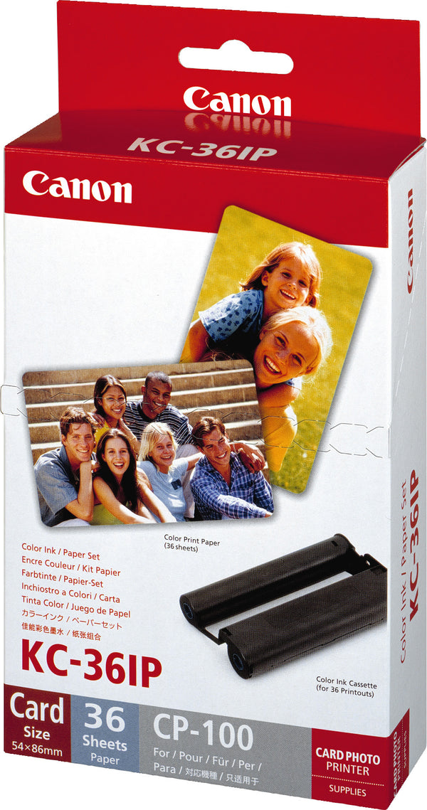Canon KC-36IP Ink/Paper set for CP Series Printers (36x Credit Card Size)