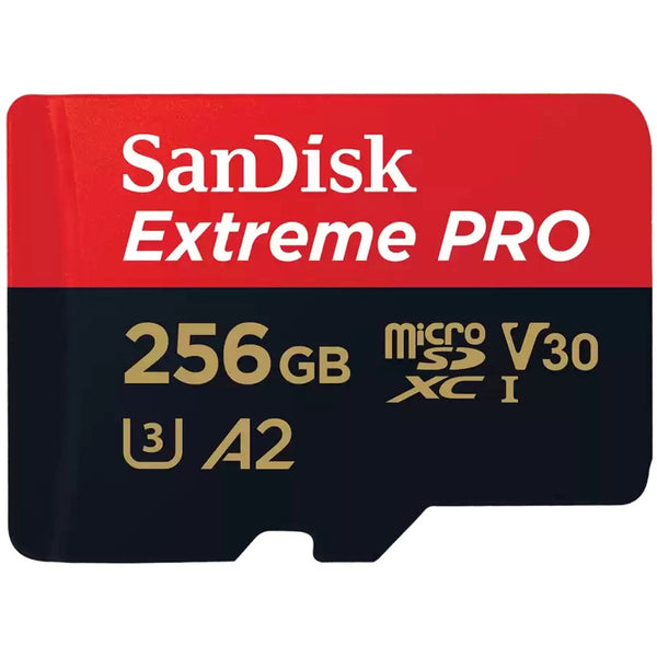 SanDisk 256GB Extreme Pro MicroSDXC Card Class 10 UHS-I 200 MB/s, 140 MB/s