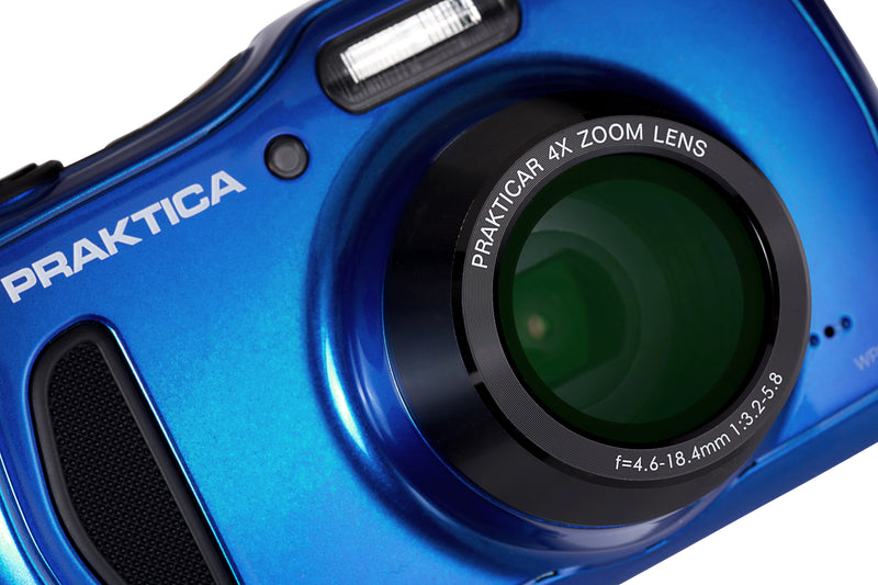 PRAKTICA Luxmedia WP240 20MP 4x Zoom Waterproof Compact Camera - Blue
