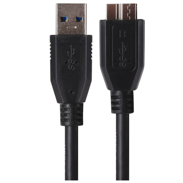 Maplin USB-A to Micro USB-B V3.0 Super Speed Cable - Black