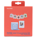 Fujifilm Instax Mini 12 Accessory Kit with Case, Photo Album, Hanging Cards & Pegs