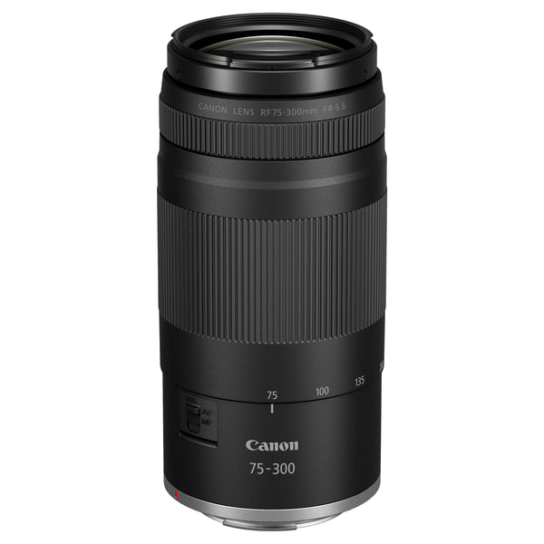 Canon RF 75-300mm F4-5.6 Telephoto Zoom Lens - Black