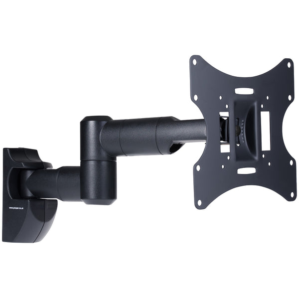 ProperAV TV Wall Bracket 23- 46" Swing Arm Tilt 20° VESA Max 200x200 Dual Pivot