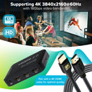 Maplin HDMI Switch 5 Ports In 1 Port Out Ultra HD 4K@60Hz with Remote Control