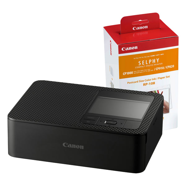 Canon SELPHY CP1500 Wireless Photo Printer inc RP-108 Ink Paper Set