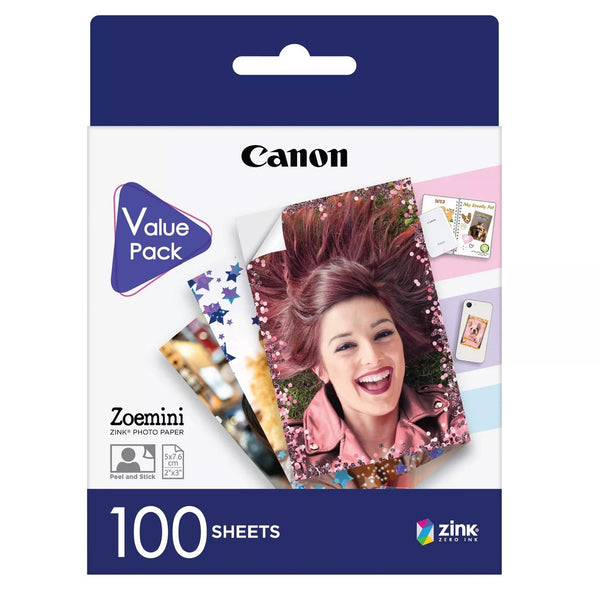 Canon Zoemini Zink Photo Paper 100 Sheet Pack