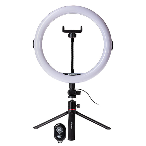 Agfaphoto 11" Bluetooth LED Desktop Ring Light for Smartphones