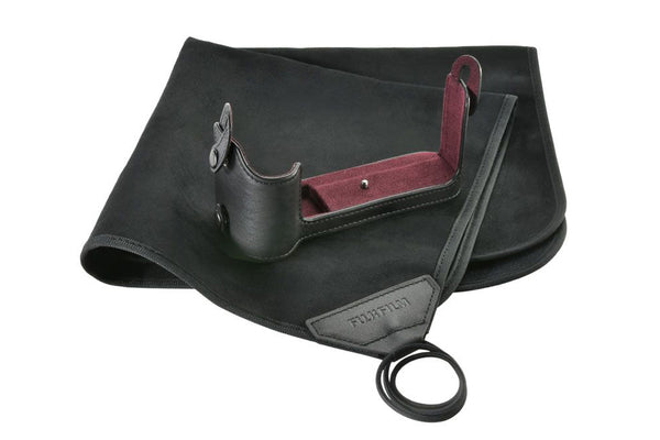 Fujifilm BLC-XT2 X-T2 Leather Bottom Half Camera Case & Protective Wrap Cloth
