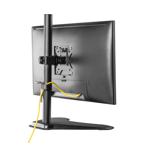 ProperAV Desk Monitor Mount with Free Standing Base 17"- 32" VESA Max 100x100