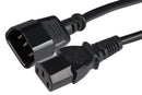 Maplin Power Lead IEC C14 Male Plug to C13 Female Extension Lead 5m - Black