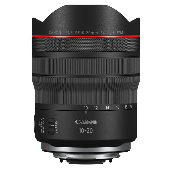 Canon RF 10-20mm F4L IS STM Wide Angle Lens - Black