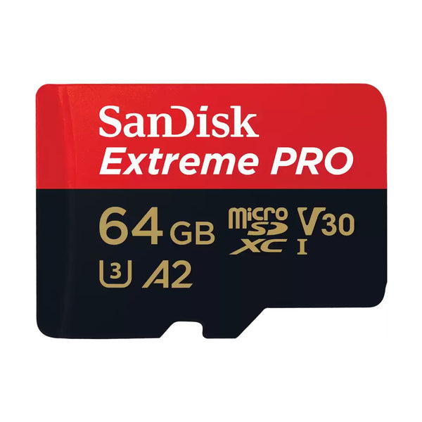 SanDisk 64GB Extreme Pro MicroSDXC Card Class 10 UHS-I 200 MB/s, 140 MB/s