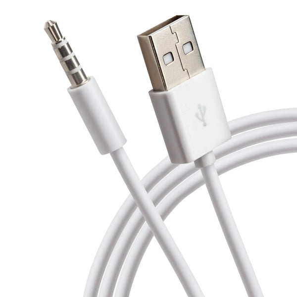 Maplin USB-A to 3.5mm Audio Aux Stereo 4 Pole TRRS Jack Plug Cable 1.2m